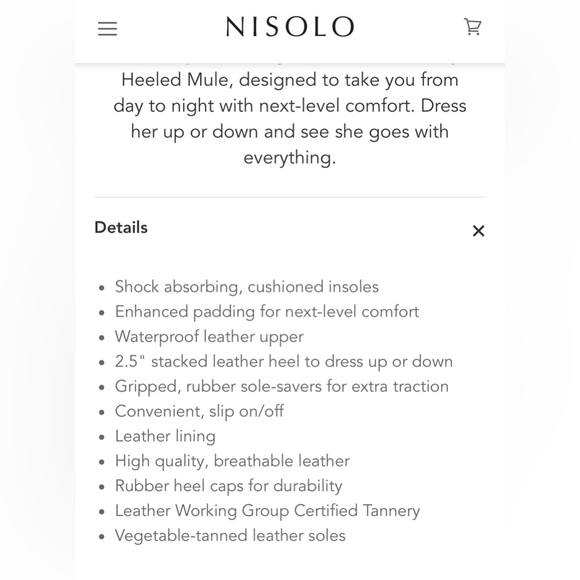 Nisolo women’s All Day suede heeled mule in almond - Picture 10 of 10